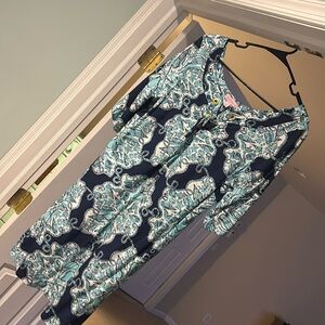 Lily Pulitzer cover up for beach or pool.